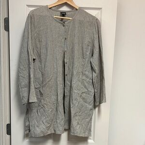 Eileen Fisher Gray Tunic Top